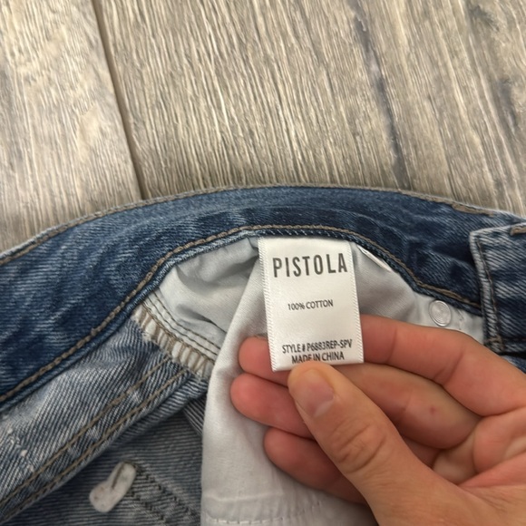 • Pistola • Women’s Charlie Embroidered Star Jeans 
Supernova Wash / Blue 26 - Picture 5 of 6